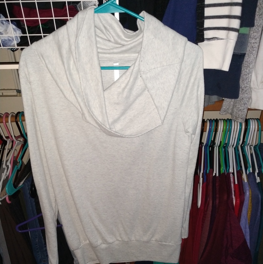 Beige slouchy long sleeve